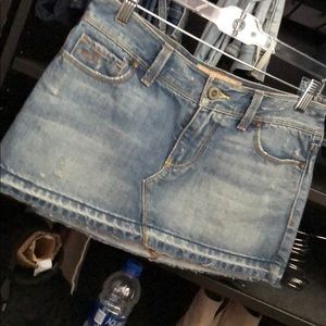 Hollister denim skirt